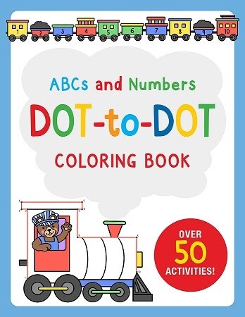 ABCs and Numbers Dot to Dot Colouring