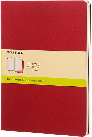 Xlarge Cahier Plain Red