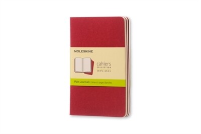 Moleskine Pocket Plain Cahier Red