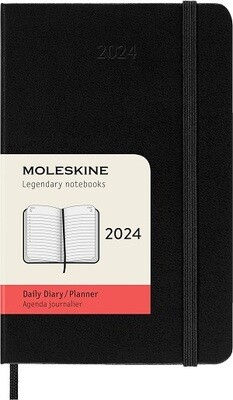 2024 Moleskine Pocket Daily Diary Black