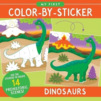 Colour By Stickers Dinosaurs