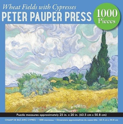 Wheat Fields With Cypresses Jigsaw Puzzle
