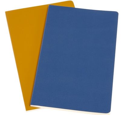 Moleskine Volant Blue Amber Large Plain