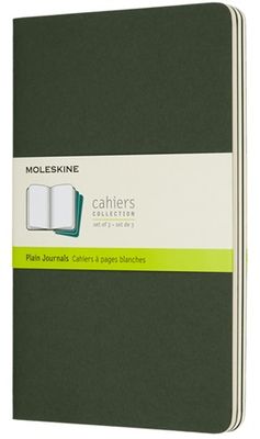 Moleskine Cahier Plain Large Green