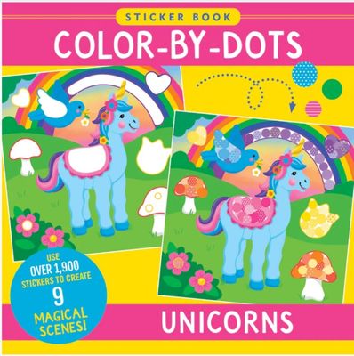 Colour By Dots Sticker Unicorns