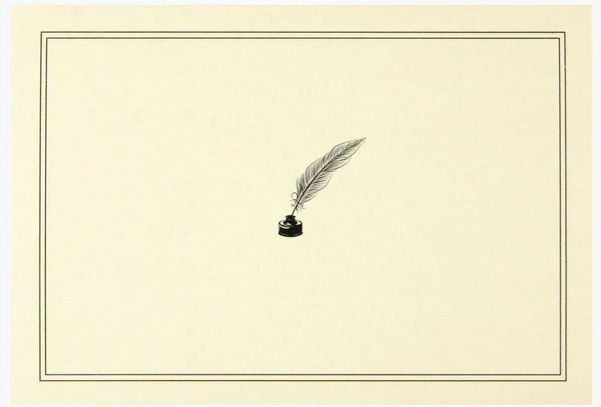 Quill, Pen and Ink Note Cards
