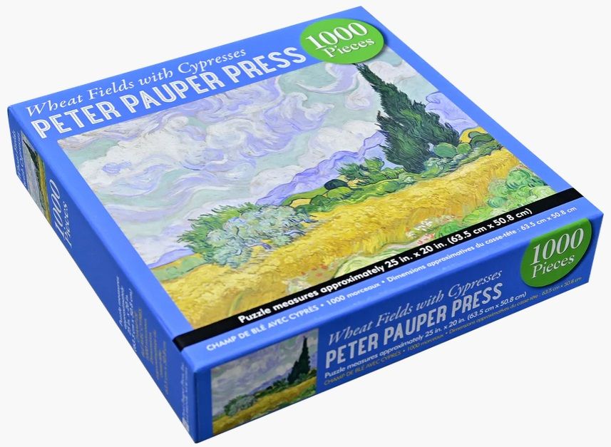 Wheat Fields With Cypresses Jigsaw Puzzle