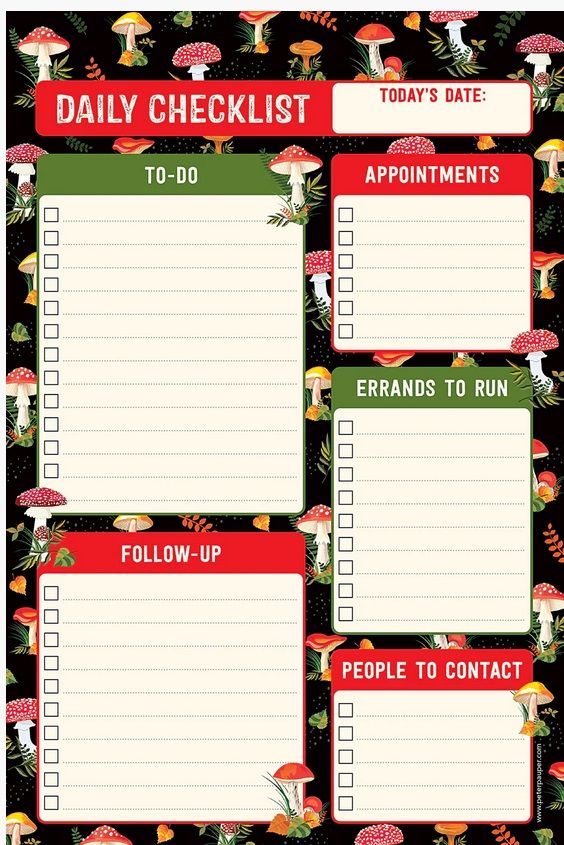 Mushrooms Note Pad