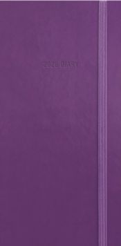 Purple Soft Touch Deluxe Slim Diary 2026