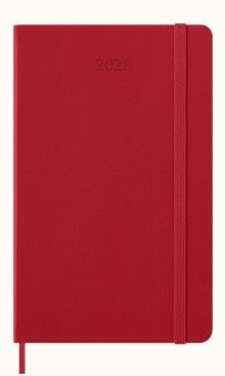 Moleskine 2026 12-Month Daily Large Hardcover: Scarlet Red