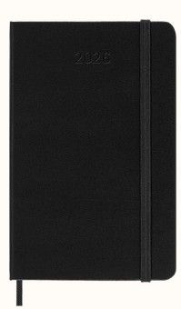 Moleskine 2026 12-Month Daily Pocket Hardcover: Black