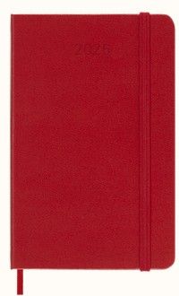 Moleskine 2026 12-Month Daily Pocket Hardcover: Scarlet Red