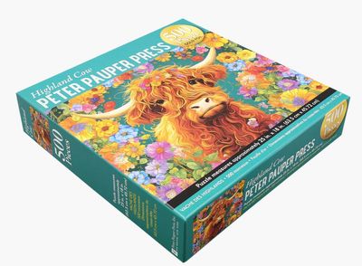 Highland Cow 500 Piece Jigsaw Puzzle
