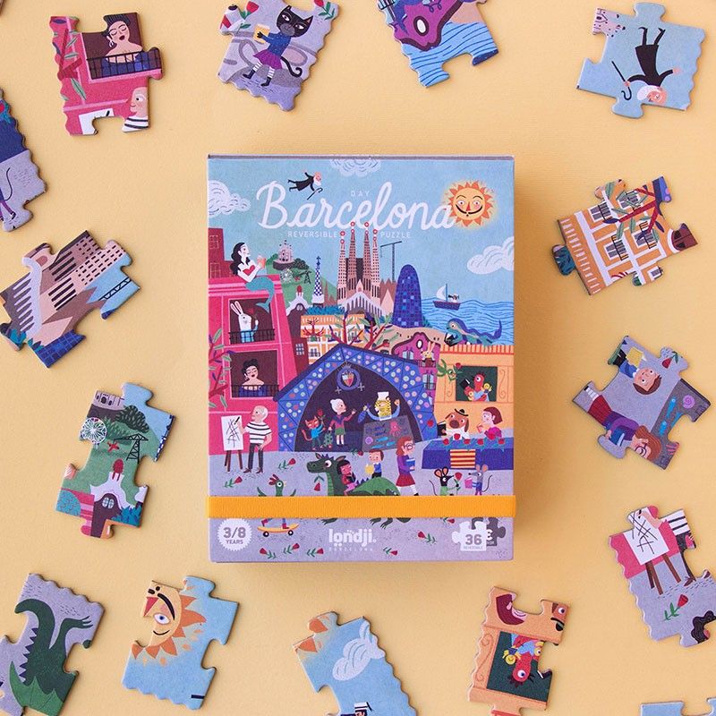 Barcelona Day And Night Puzzle Barcelona Day And Night Puzzle