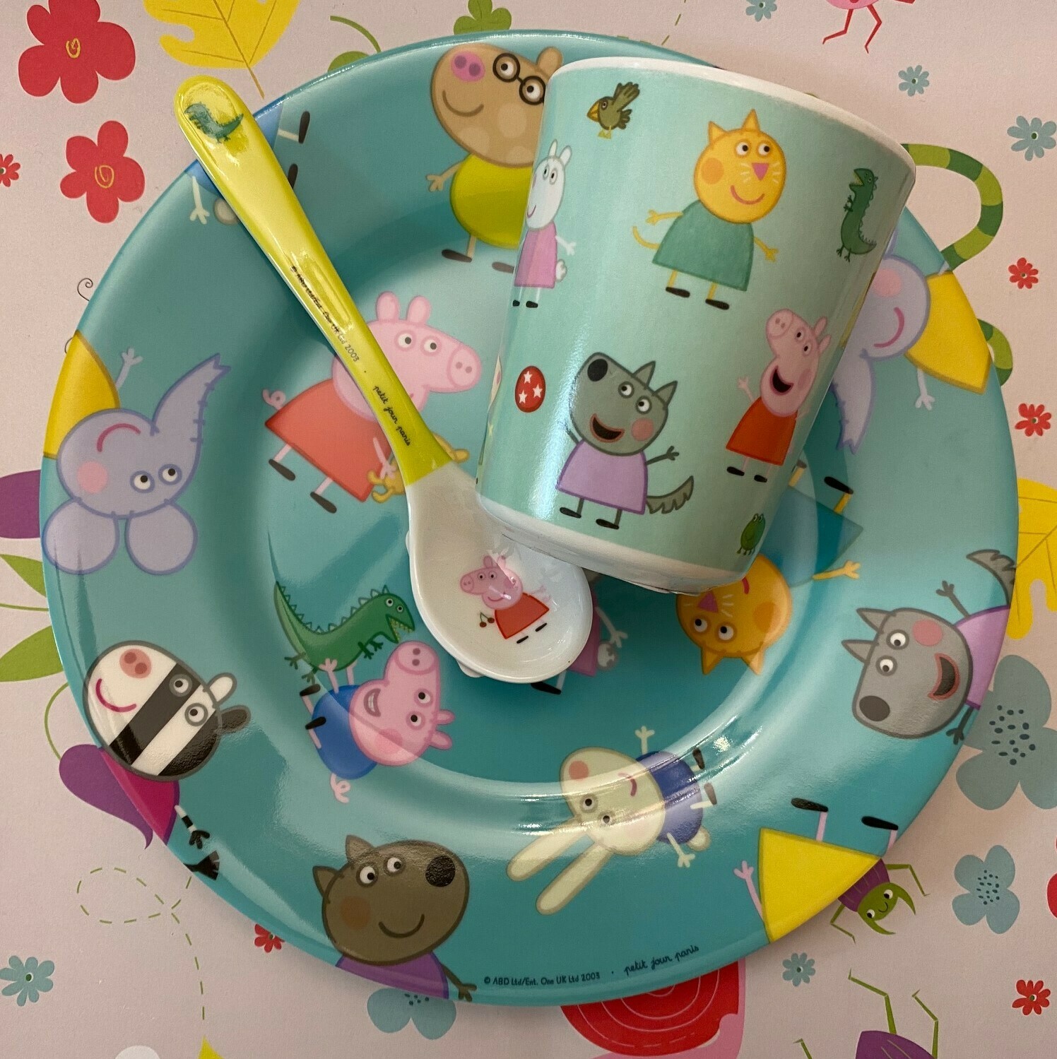 Geschirrset Peppa Pig ohne Löffel Geschirrset Peppa Pig ohne Löffel
