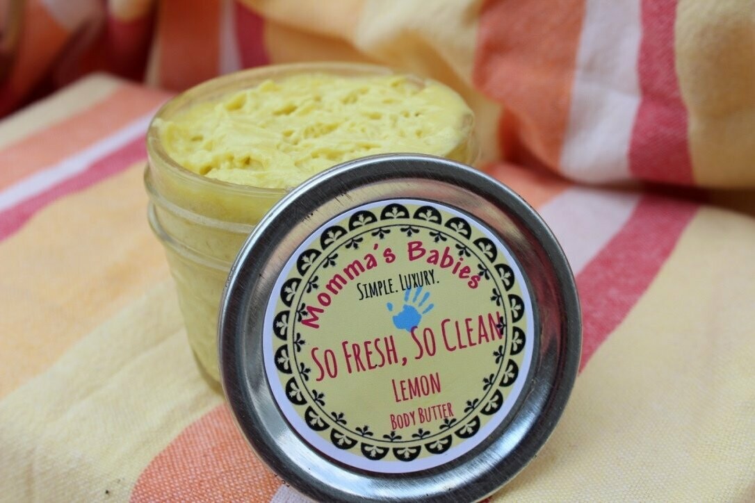 So Fresh, So Clean Body Butter-Lemon 8ozs.