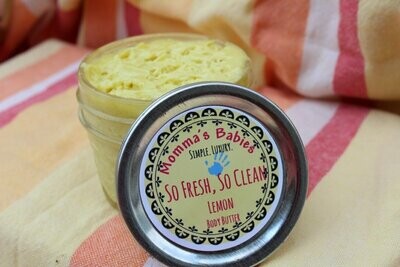 So Fresh, So Clean Body Butter-Lemon 4ozs.