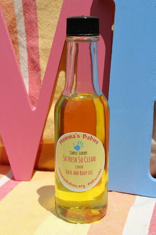 So Fresh, So Clean-Lemon Hair and Body Oil