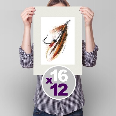 Charlie Miller Fly - 16x12 Mounted Print