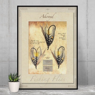 Akroyd Salmon Fly - High Quality Vintage-Style Print