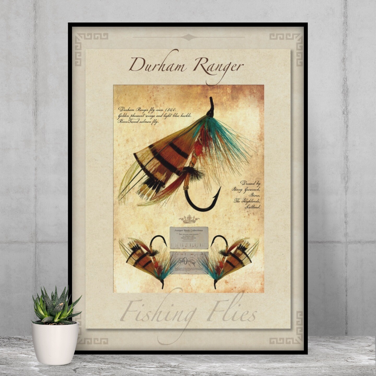 Durham Ranger Salmon Fly - High Quality Vintage-Style Print