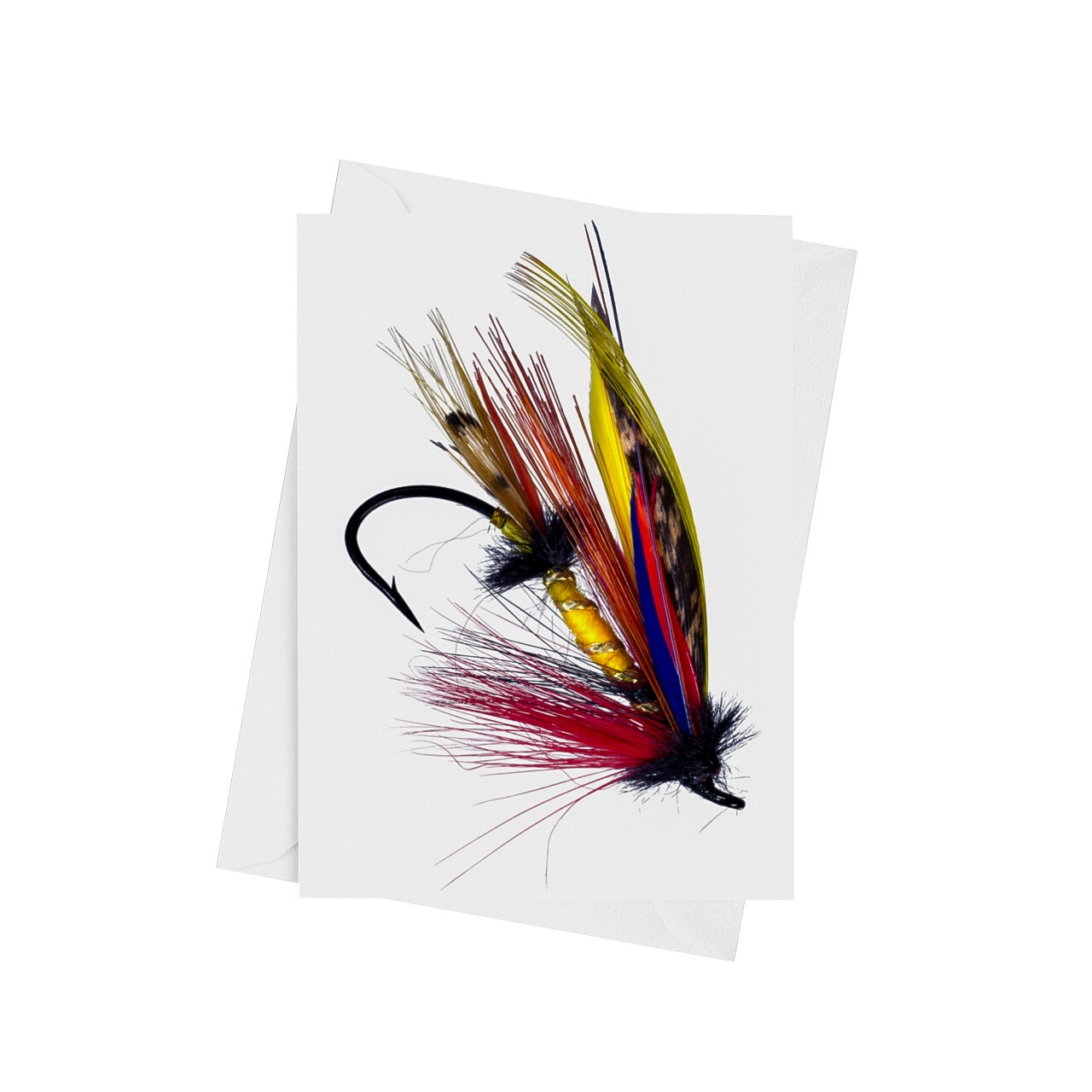 Bloody Doctor Fishing Fly - Luxury Art Greetings Card A5 (8.3&quot;x5.8&quot;)