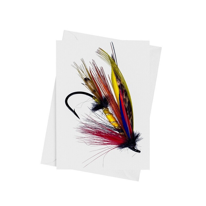 Bloody Doctor Fishing Fly - Luxury Art Greetings Card A5 (8.3&quot;x5.8&quot;)