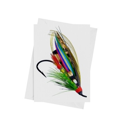 Green Doctor Fishing Fly - Luxury Art Greetings Card A5 (8.3&quot;x5.8&quot;)