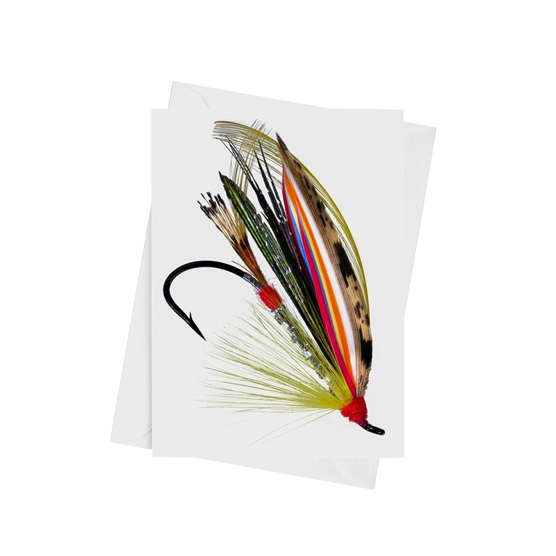 Helmsdale Doctor Fishing Fly - Luxury Art Greetings Card A5 (8.3&quot;x5.8&quot;)