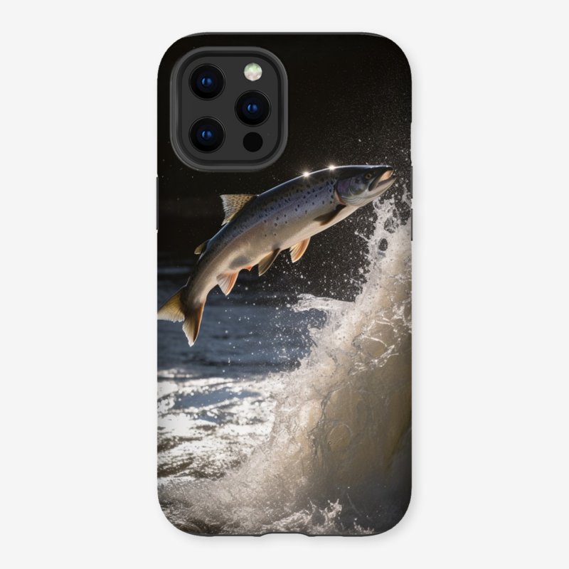 Salmon Leaping - Phone Case V.1 - Can Be Personalised