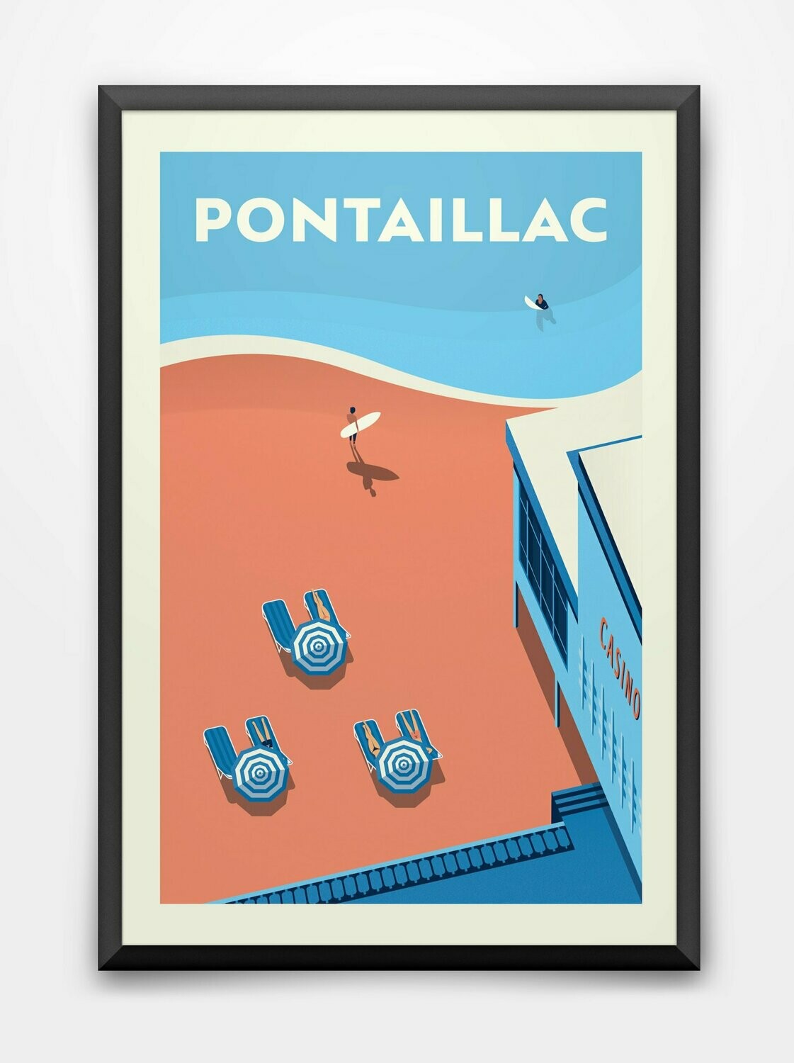 Affiche - Pontaillac surf N°1