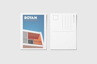 Carte postale - 15x10 cm - Royan Architecture