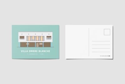 Carte postale - 15x10 cm - Villa Ombre blanche