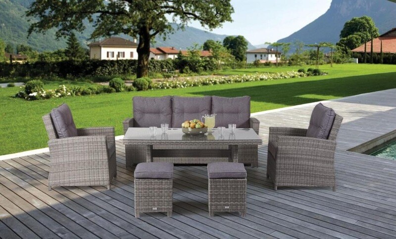 Barcelona Lounge Dining Set WAS £1795 NOW £1595