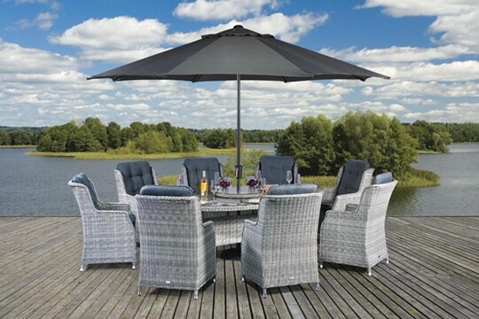 LAZIA EIGHT SEAT DINING SET WAS £2795 NOW £2595