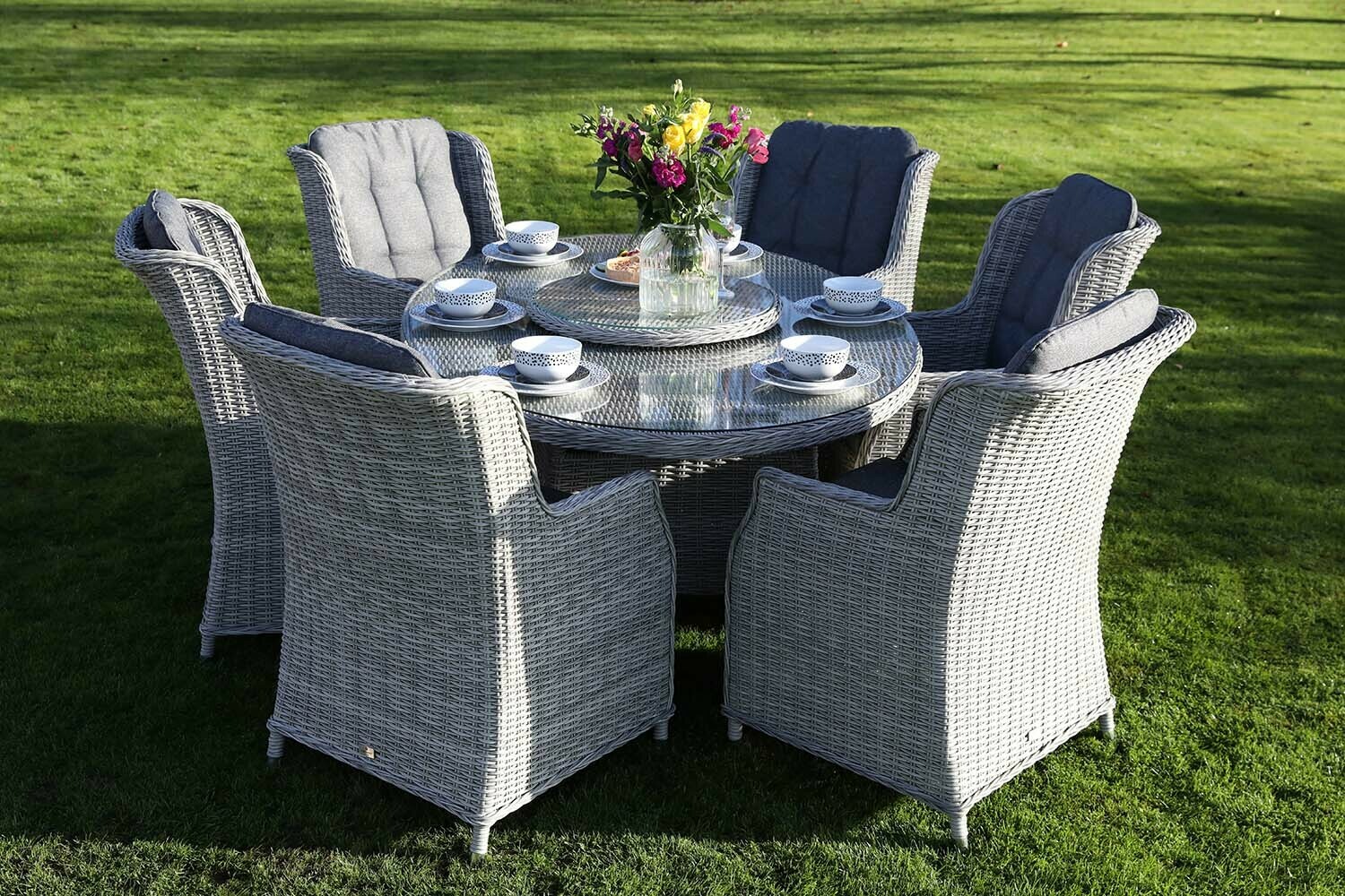 LAZIA OVAL SIX SEAT DINING SET WAS £2145 NOW £1995
