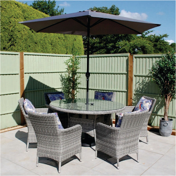 MONACO 6 SEAT DINING SET RRP £1.599 PRE-ORDER NOW AVAILABLE FOR DELIVERY OR COLLECTION FROM EARLY TO MID JUNE