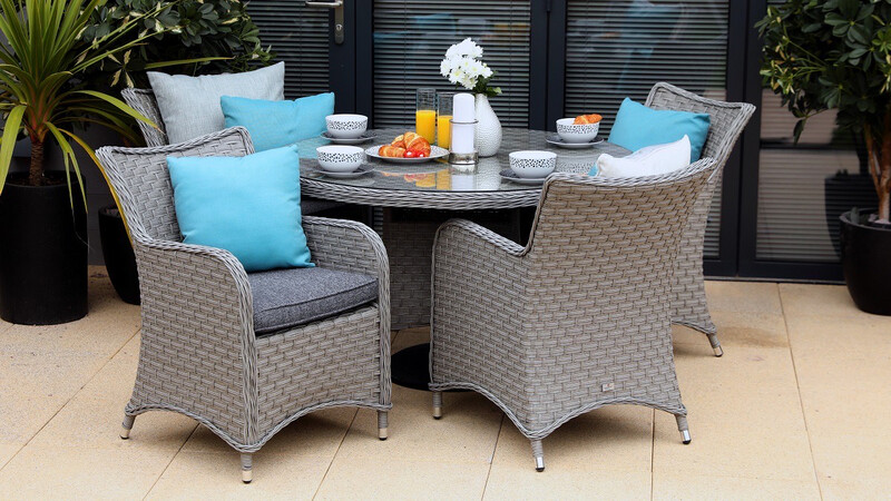 Amalfi Four Seat Round Set WAS £1095 NOW £995 Amalfi Four Seat Round Set WAS £1095 NOW £995