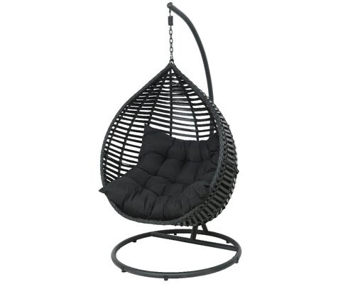 Single Amadora Hanging Chair in dark brown £350 OR TWO FOR £600