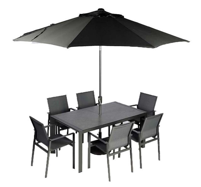 PORTOBELLO SIX SEATER DINING SET PORTOBELLO SIX SEATER DINING SET