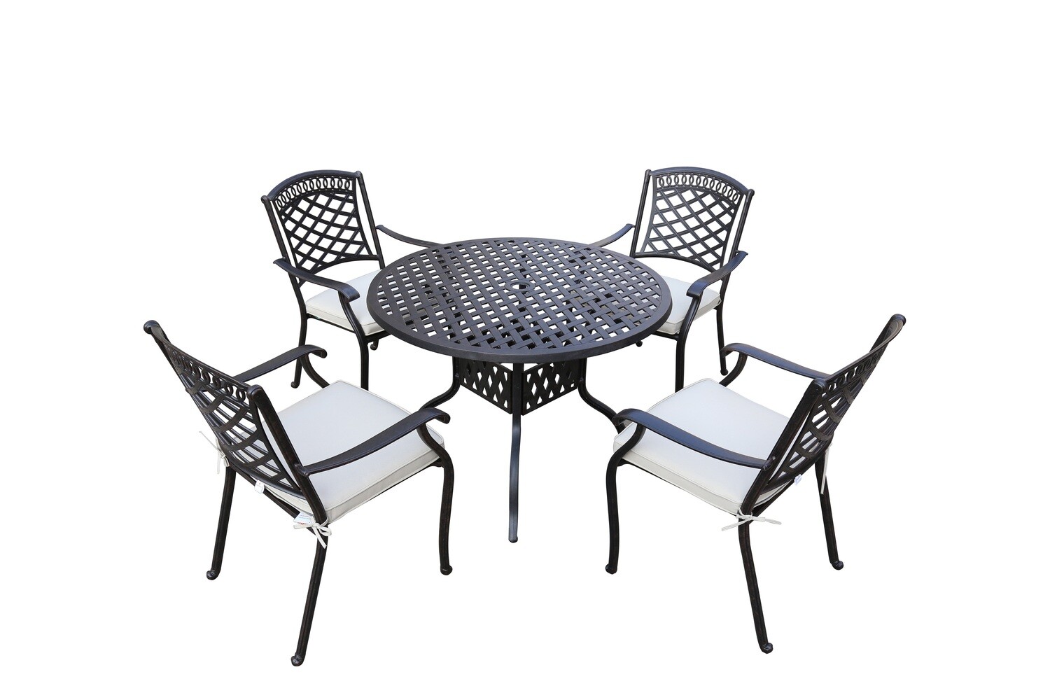 PESCARA 4 SEAT ROUND DINING SET