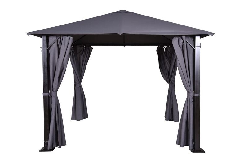 Supremo Marbella Gazebo With Side Curtains 3x4m (Taupe)