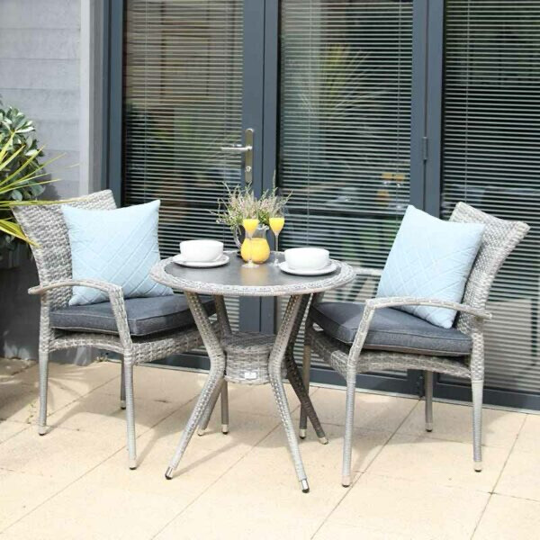 Iris 2 Seat 75cm Round Bistro Set Iris 2 Seat 75cm Round Bistro Set