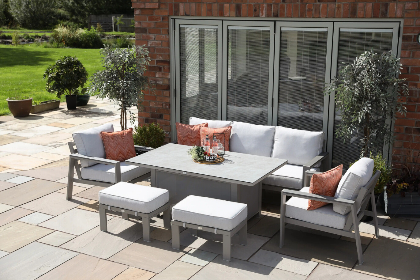 Melbury Lounge Dining set with 145x85cm Rectangular Static Table Melbury Lounge Dining set with 145x85cm Rectangular Static Table