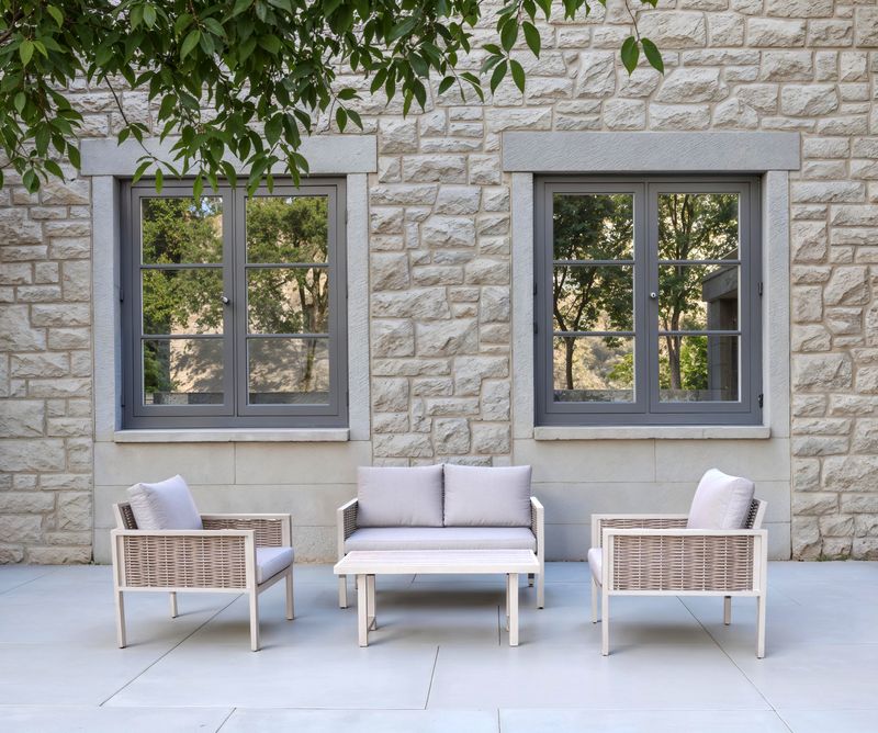 Crosby Lounge Set with 100x50cm Rectangular Coffee Table