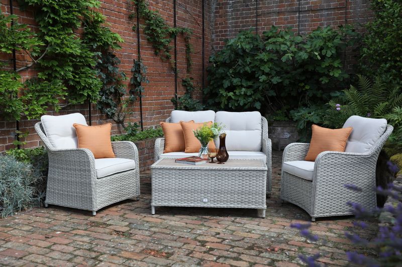 Hemsby Lounge Set with 110x60cm Rectangular Coffee Table