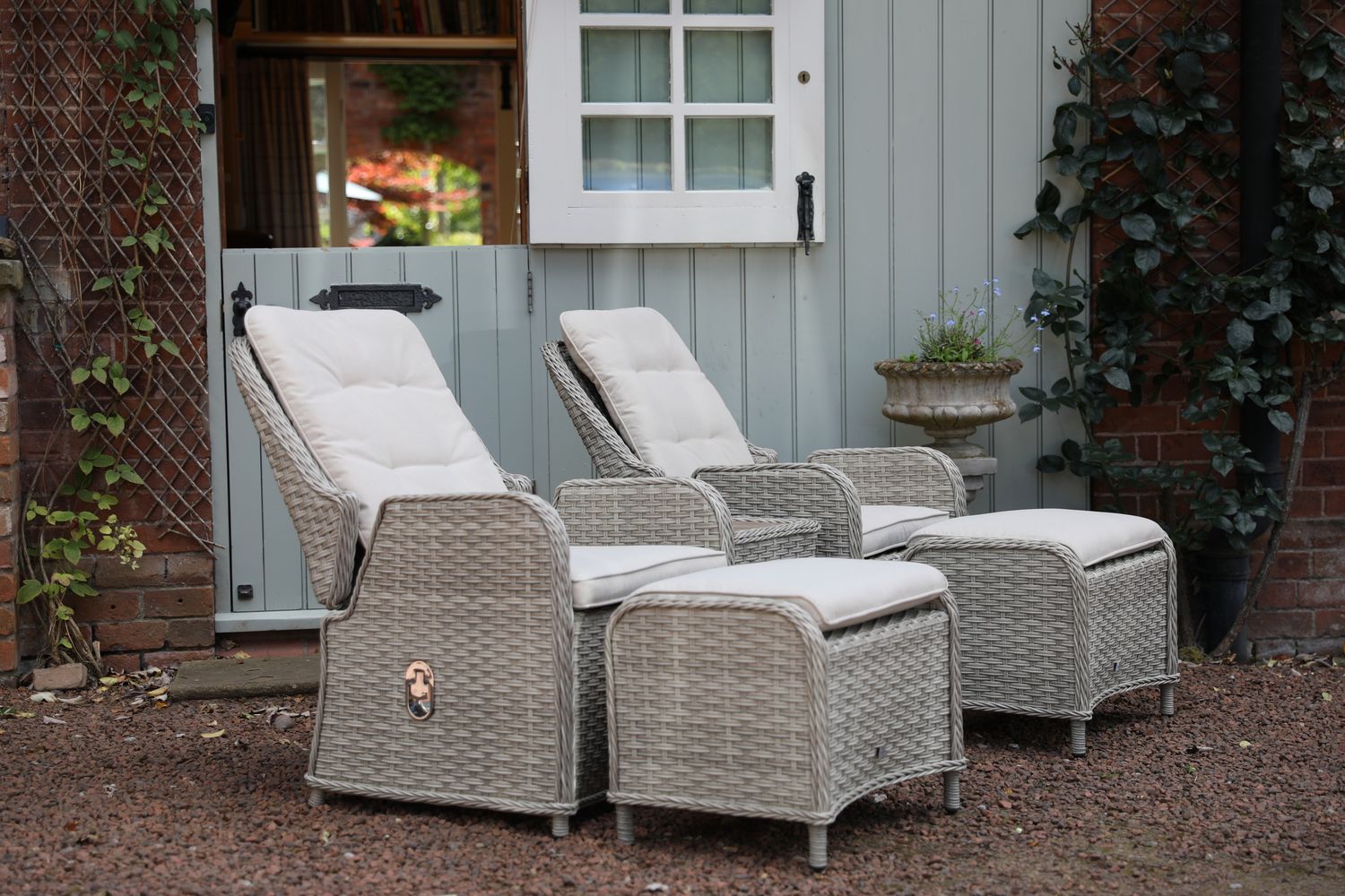 Hemsby Dual Recliner Set with Footrests