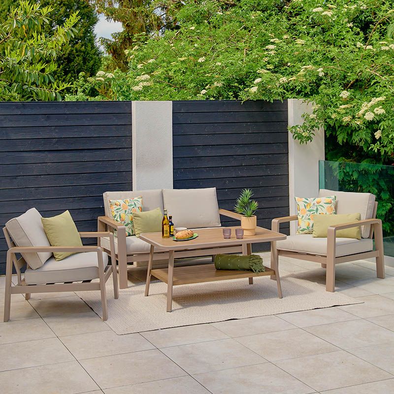 Sorrento Lounge Set with High Coffee Table