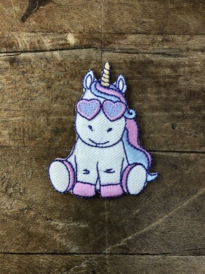 Applicazione Unicorno Con Occhiali Applicazione Unicorno Con Occhiali