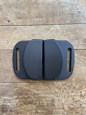 Chiusura per Cintura Elastica Nero Opaco